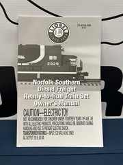Lionel Norfolk Southern Diesel Freight Ready To Run Set Manual