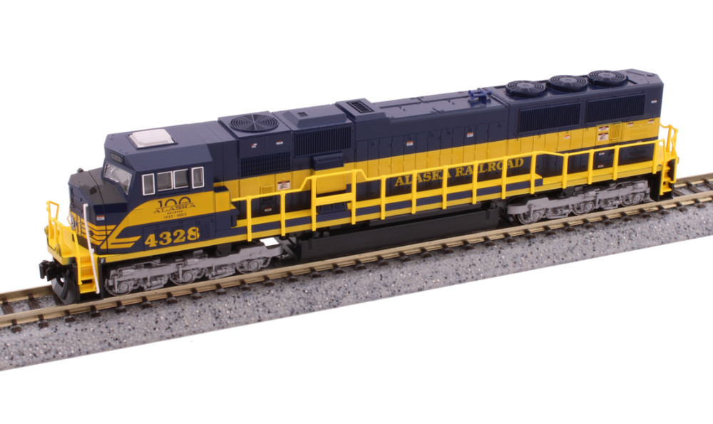 Kato 176-6412DCC N Scale EMD SD70MAC Alaska ARR 4328 with DCC (100th Anniversary