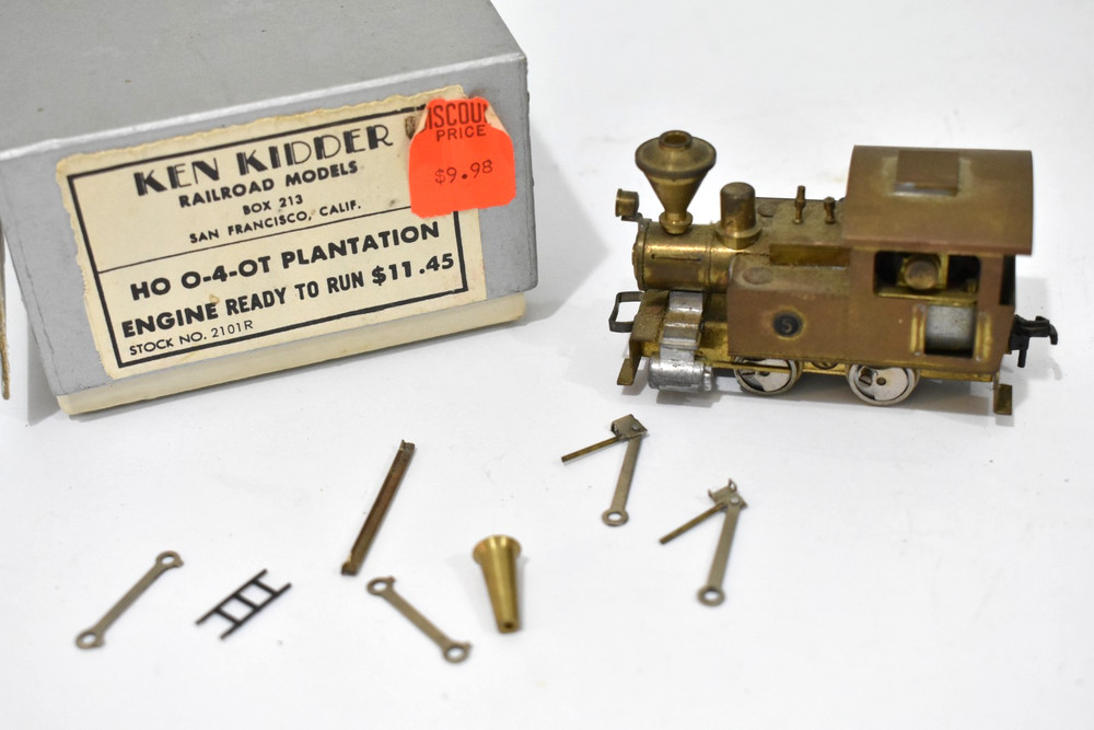 Ken Kidder Railroad Model HO O-4-OT Plantation In Original Box #2101R