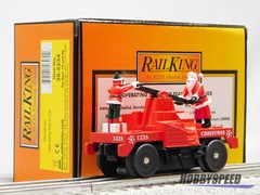MTH RAILKING CHRISTMAS OPERATING HAND CAR santa elf elves holiday 30-5234 NEW