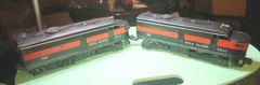 Lionel #2041 Rock Island Alco AA Units O27 Gauge Train