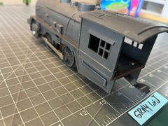 Marx O Train SCARCE GUNMETAL GRAY Clockwork Windup Locomotive Engine RUNS Lot J