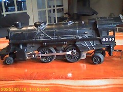 Lionel 8040 Engine. Metal and Plastic.