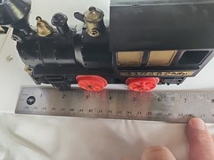 Marx Train Engine Black Plastic Vintage Battery Powered Toy