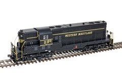 Atlas 10003962 HO Scale GP7 Locomotive Western Maryland #23 Black/Yellow DCC