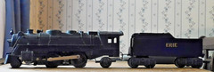 MARX 2-4-2 Cylinder Smoke Loco ~ ERIE Railway ~ Double-Reduction Rd# 666 O-27