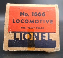 Lionel 1666 O O27 Gauge 2-6-2 Prairie Steam Locomotive & 2466T Tender In Box