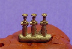 O/On3/On30 GLOBE VALVES CORED FOR 1″ PIPE WISEMAN BACK SHOP BRASS PARTS BS-026