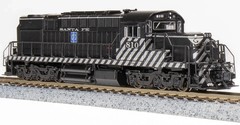 Broadway N-Scale 6613 Alco RSD-15, ATSF #810, As-Delivered Zebra Stripes