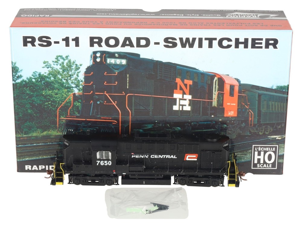 Rapido Trains 31533 HO Penn Central Alco RS-11 Diesel Locomotive #7650/Box