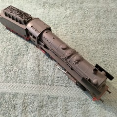 FLEISCHMANN HO SCALE GRAY DB 41 2-8-2 STEAM ENGINE & TENDER #1364