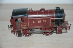 HORNBY O GAUGE CLOCKWORK No 1 SPECIAL TANK LOCOMOTIVE IN RED LMS LIVERY