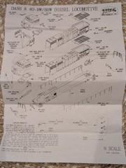 Atlas Santa Fe Model #48804 Dash 8-40BW #651 with Digitrax Decoder Installed DCC