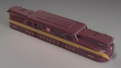 MTH O Scale 4856 GG-1 Shell Pennsylvania Diecast In Tuscan VG