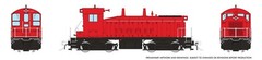 Rapido ~ HO Scale ~ EMD SW9 ~ Industrial Red ~ DC Version ~ 027098