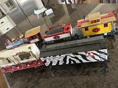 BACHMANN G SCALE EMMETT KELLY Jr CIRCUS STEAM LOCOMOTIVE +TENDER ANIMALS CABOOSE