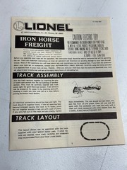 1989 LIONEL IRON HORSE FREIGHT TRAIN SET STEAM LOCO #8604 WABASH TENDER CARS