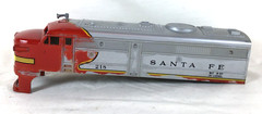 Lionel No. 218 Santa Fe Alco “A” Diesel Locomotive – Body Shell Only