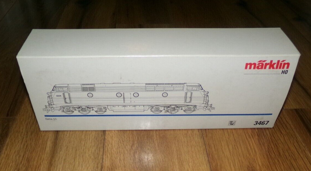 **UNTESTED** Marklin Ho 3467 SNCB Series 55 #5504 Diesel Locomotive Train Box