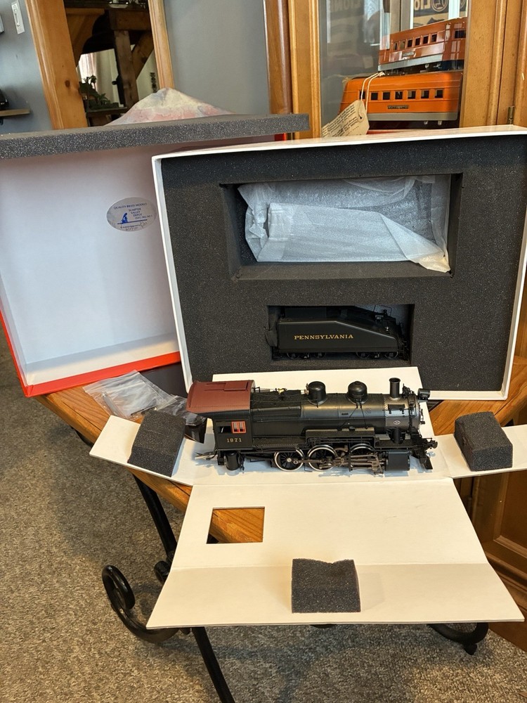 Precision Scale Co O Scale Brass 2-Rail Painted PRR B-6sb w/Slope Back #1871