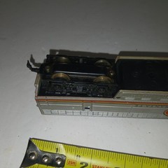 Vintage Santa Fe HO Scale Engine Silver And Red