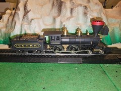 HO Scale Pocher V&TRR Steam Locomotive & Tender Set 4-4-0 Tested / Runs!