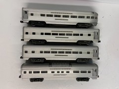 LIONEL O-GAUGE POSTWAR 2531 2532 2533 2534- 4 Silver Cars EX TESTED VIDEO L231