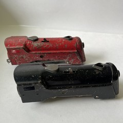 Marx 0 Gauge Commodore Vanderbilt Wind-up Loco Red and black set