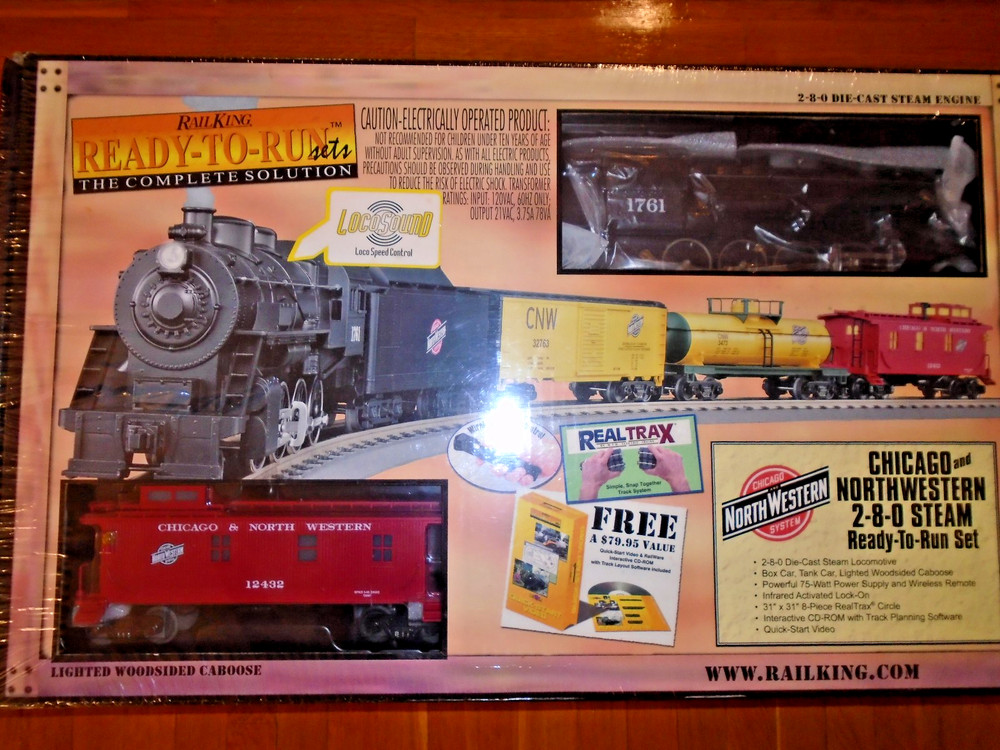 Rail King Ready-to-Run Chicago & North Western 2-8-0 steam *****NEW*****