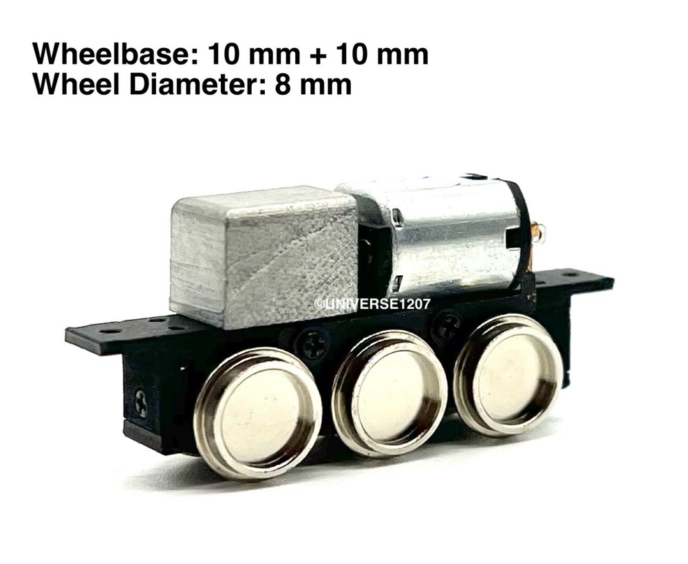 N/HOn30/HOe/009 Gauge 0-6-0 Locomotive Power Drive Chassis 20mm/8mm H0e Engine