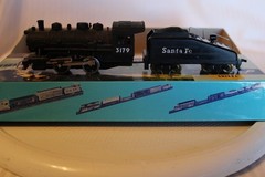 HO Scale Mantua, 0-4-0 Steam Switcher Locomotive, Santa Fe, Black #3179
