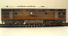 3rd Rail, 2-Rail O, #307B, Santa Fe, F-7 PWR B, QSI/DCC, Run#1, Weathered C-7 EX
