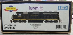 Athearn Genesis SD45-2 Clinchfield 3607 with Tsunami 2 Sound DCC