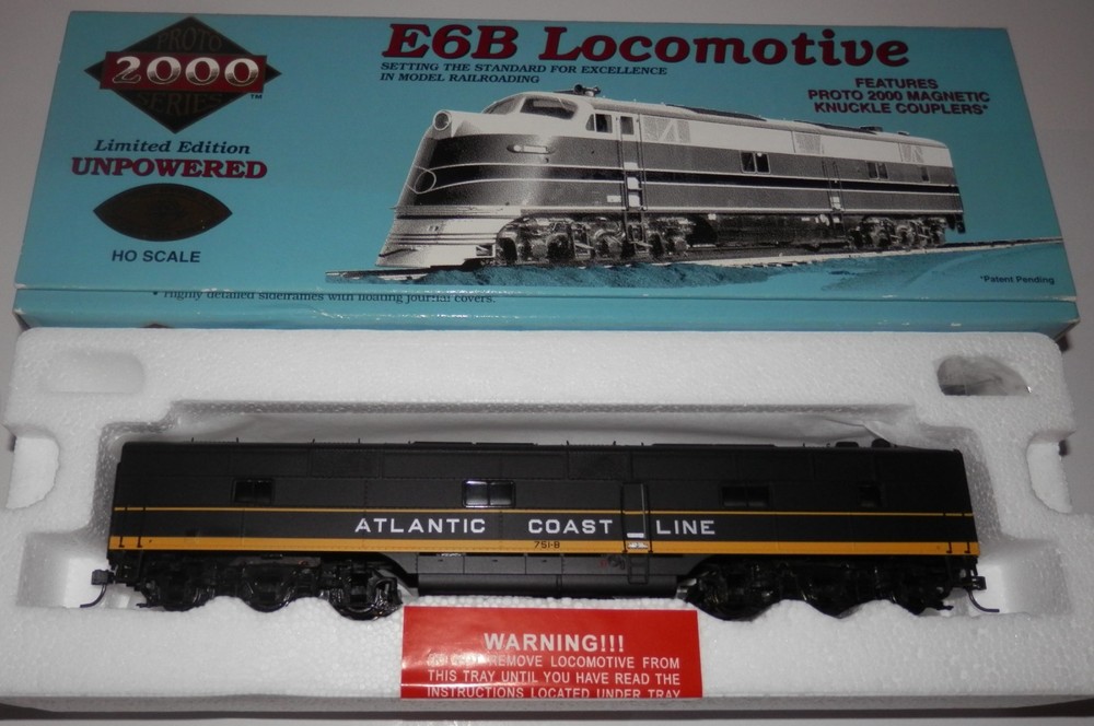 Proto 2000 HO Scale UNPOWERED Atlantic Coast Line ACL 751-B E6B Loco #23181 NOS