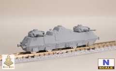 1/160 (N-scale) WWII German Nr.51 Armored Train resin kit (motor not included)