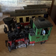LGB G Scale Steam Loco + 2 Cars From Starter Set