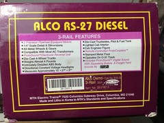 MTH 20-2167-1 Alco Demo RS-27 Diesel ,Original Box,Styrofoam Box.