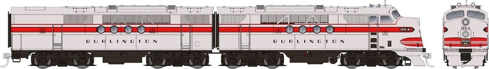 Rapido 53014 HO EMD FT A-B Set Standard DC Chicago Burlington & Quincy 110A 110B