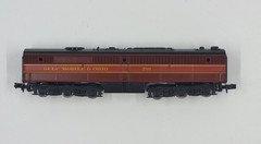 Con-Cor N scale dummy PB-1 Gulf Mobile & Ohio #291 diesel locomotive unpowered