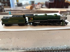 Bachmann N scale Southern 4-8-2 light mountain steam locomotive. DCC and Sound