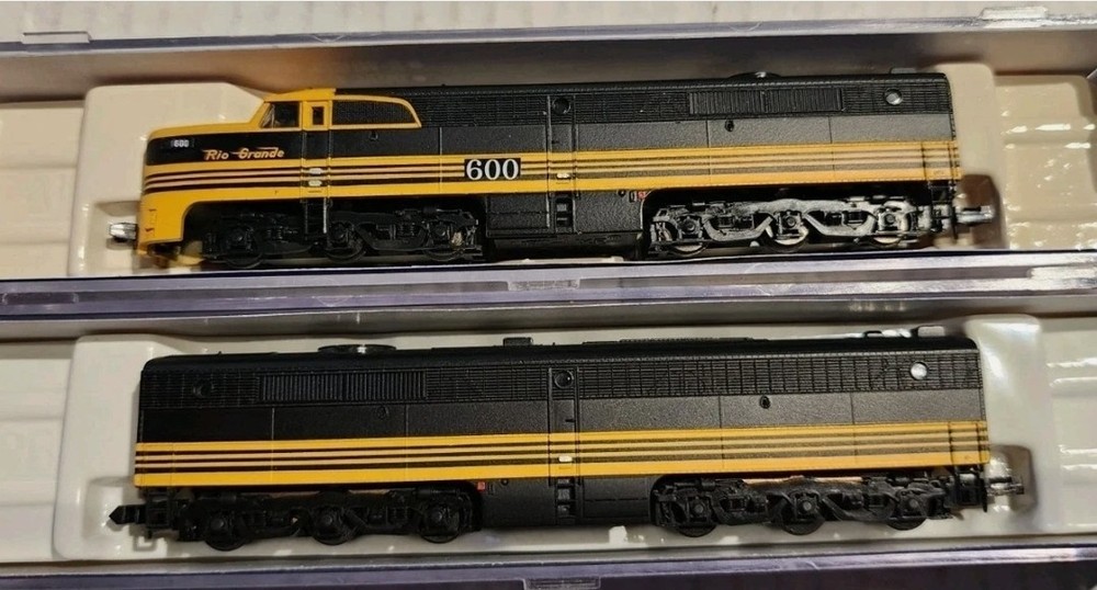 Life-Like N Scale Alco PA & PB Diesel Set D&RGW #600 Powered #601 Dummy