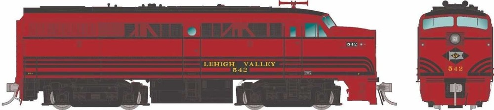 Rapido 37549 HO Alco FA1 – Sound and DCC Lehigh Valley #546 (Cornell Red, black)