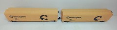 HO Scale Chessie System 3 Bachmann 50′ Box Cars and 1 Life-Like Caboose (RS630)
