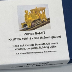 Brass KIT Nn3-scale Steam locomotive Porter 0-4-0 WITH powerMAX chassis Z-track