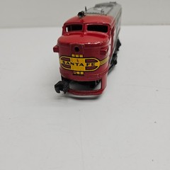 Lionel Train Engine Santa Fe 8-57 No 215 Red Silver Vintage Untested