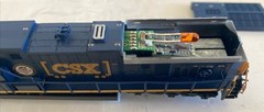 N Scale DCC Equipped FVM GE-ES44-G1 CSX Safety Train Locomotive