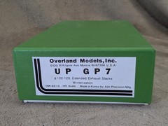Overland Brass OMI-6210 Union Pacific GP7 100-129 Extended Exhaust Winterization