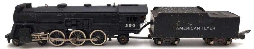 American Flyer 290 Vintage S 4-6-2 Diecast Steam Locomotive & Tender