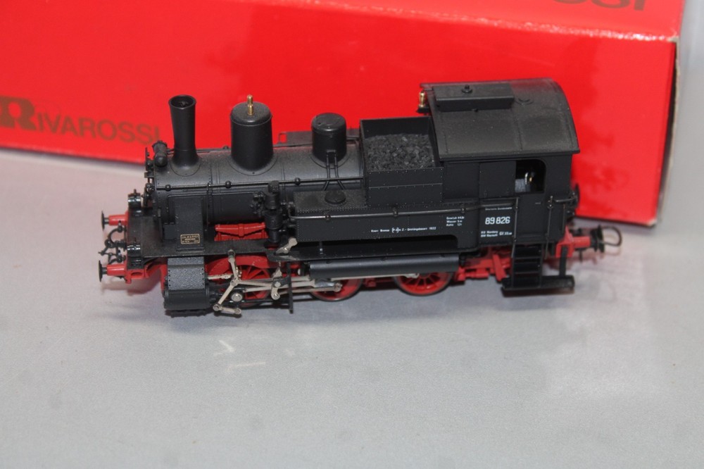 Rivarossi 1394 Steam Locomotive Class 89 826 DB H0 DC Analog 1:87 OVP