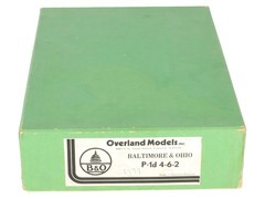 Overland HO BRASS Baltimore & Ohio P-1d 4-6-2 Steam Locomotive & Tender EX/Box